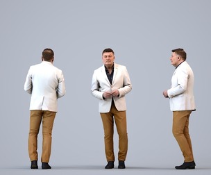 00190_Eliot008 Adult Caucasian male waiting in office wearing transitional seasonal business attire