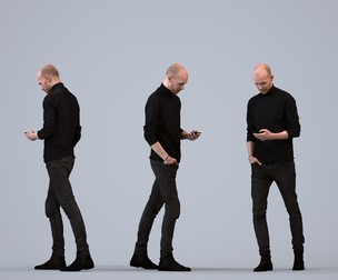 00197_Lucian005 Adult Caucasian male walking publicly in transitional seasonal clothing with