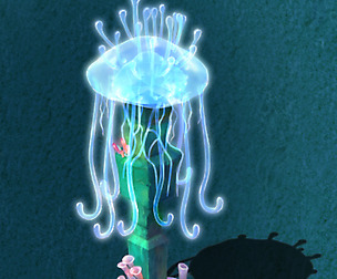 ubmarine cartoon world - jellyfish pillar lights