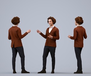 00208_Quint0008 Adult Caucasian male presenting in office wearing autumn or spring business attire