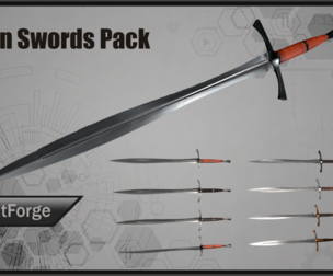Dragon Swords Pack (Game Ready)