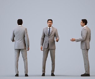 00219_Paul0007 Adult Middle Eastern man presenting in office wearing autumn or spring business