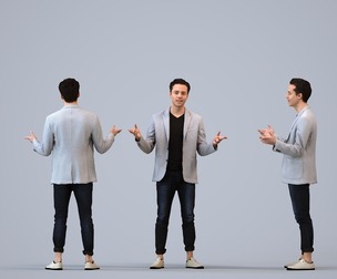 00229_Kadek0010 Adult Caucasian man talking in office wearing autumn or spring business attire