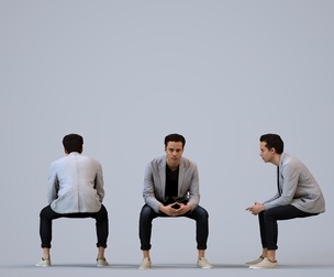 00229_Kadek0007 Adult Caucasian male waiting in office wearing autumn or spring business attire