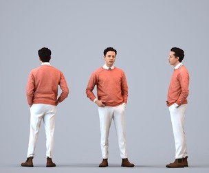 00231_Kadek0008 Adult Caucasian man waiting in office wearing autumn or spring attire