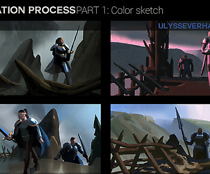 Illustration process part 1: Color sketch
