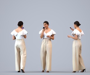 00236_Nur0007 Adult Latino woman calling in office wearing transitional seasonal business attire
