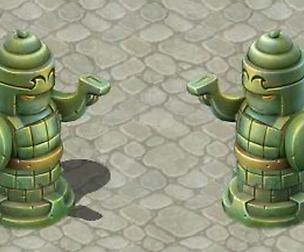 Cartoon version - statue man