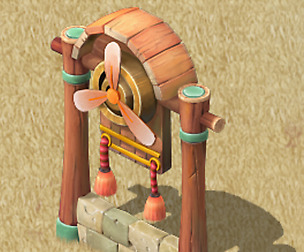 Cartoon version - windmill installation