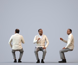 00241_Zeef00010 Adult Indian male talking in office wearing autumn or spring business attire