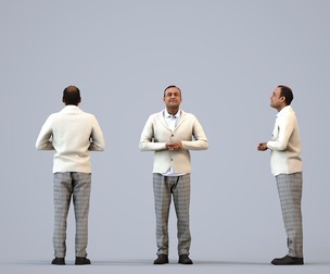00241_Zeef0004 Adult Indian man presenting in office wearing transitional seasonal business attire