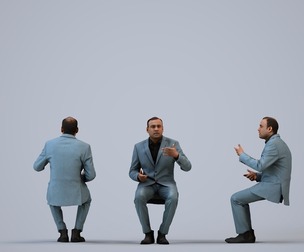 00246_Zeef0007 Adult Indian man presenting in office wearing autumn or spring business attire