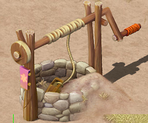 Cartoon version - desert dry well