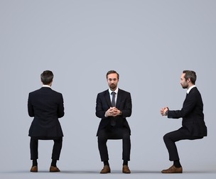 00256_Daud0011 Adult Caucasian man waiting in office wearing formal autumn attire
