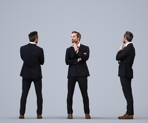 00256_Daud0002 Adult Caucasian man standing in office wearing formal autumn attire