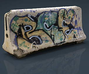 CONCRETE ROAD BLOCK