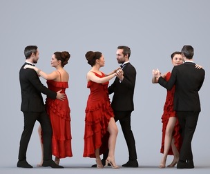 00258_Daud00018 Adult Caucasian professionals bonding in public space wearing formal transitional