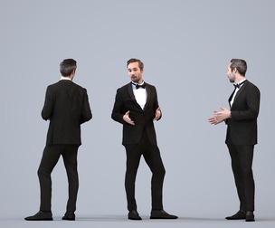 00258_Daud0006 Adult Caucasian man talking in restaurant wearing formal autumn attire