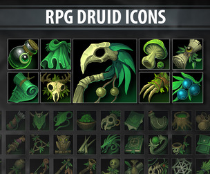 RPG Druid Icons