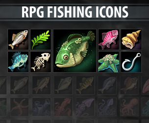 RPG Fishing Icons