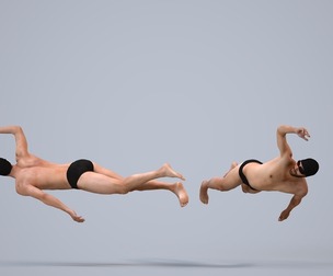 00270_Oliver019 Adult Caucasian male exercising in athletic wear for fitness environments