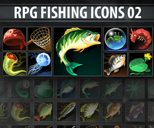 RPG Fishing Icons