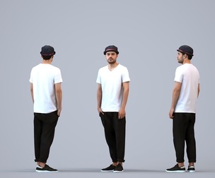 00291_Darren005 Adult Caucasian man waiting in public space wearing autumn or spring attire