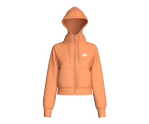 Girls Raglan Cropped Zip-Up Hoodie | Marvelous / Clo3d / obj / fbx