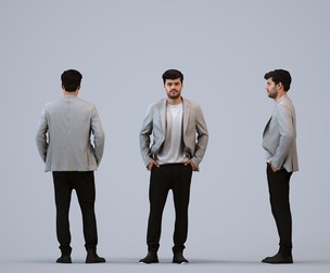 00296_Darren004 Adult Caucasian man waiting in office wearing autumn or spring business attire