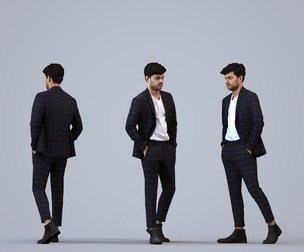 00298_Darren013 Adult Caucasian man walking through office in autumn or spring business attire