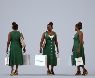00319_Theresial006 Adult Caucasian woman shopping in retail space wearing transitional seasonal