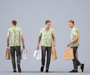 00326_Boris012 Adult Black man shopping in retail space wearing transitional seasonal clothing