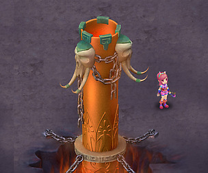 Cartoon hell - iron pillar