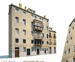 Building Facade 175 Low Poly