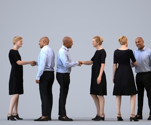 00362_Sophie012 Adult Caucasian professionals bonding in office wearing autumn or spring business
