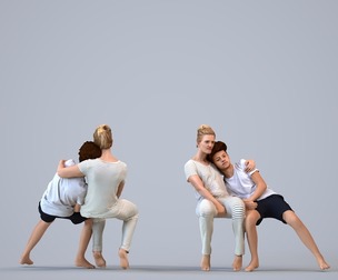00367_Lucas007 Teen mixed gender bonding at home in casual summer clothing