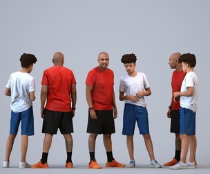 00374_Lucas009 Young mixed-race male athlete bonding in casual summer sportswear