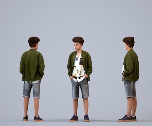 00378_Lucas006 Teen mixed male waiting in public space wearing transitional seasonal clothing