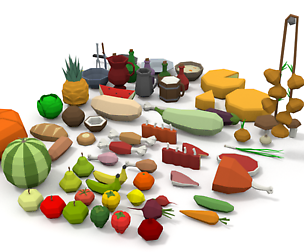 LowPoly Food Pack