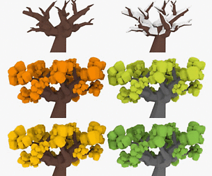 LowPoly Tree04