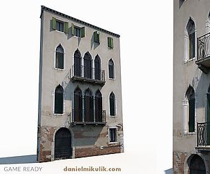 Building Facade 177 Low Poly