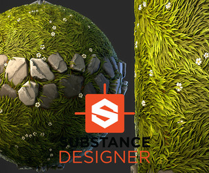 Stylized Grass with Stones