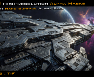 + 80 Sci-Fi Hard Surface Alpha Pack