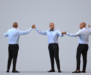 00363_Carl013 Adult Black male presenting in professional office environment