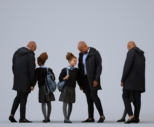 00363_Carl004 Adult Black man standing in business attire with bag for professional environments