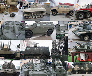 Russian Army Expo 2017. Tanks, vehicles, weapon.