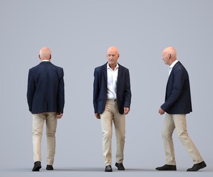 00391_James004 Senior Caucasian man walking through office in autumn or spring business attire