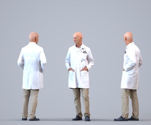 00396_James007 Senior Caucasian man waiting in transitional seasonal clothing for architectural