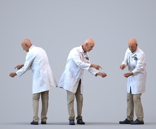 00396_James005 Senior Caucasian male presenting in medical setting wearing transitional seasonal