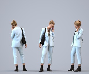 00400_Mila018 Adult Caucasian woman calling in office wearing autumn or spring business attire
